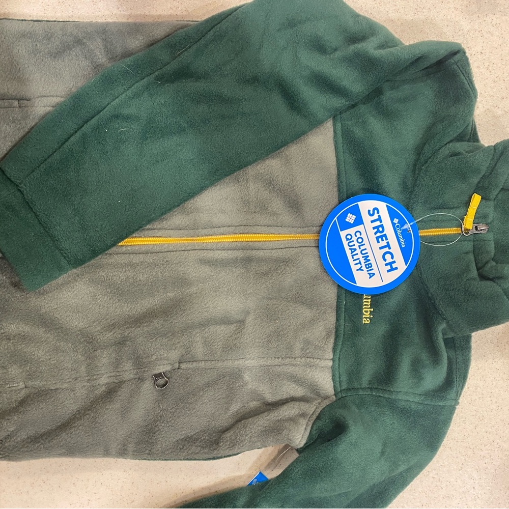 Boys Columbia Fleece zip up Jacket. Kids xs NWT